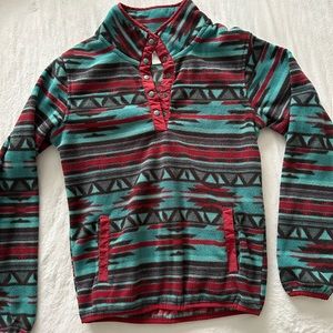 Cinch - Aztec print pull over 💙💚💜